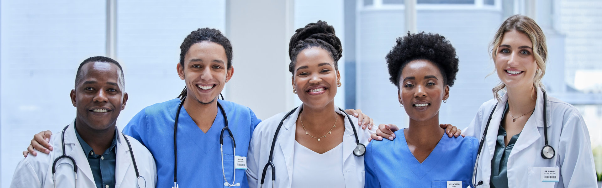 five health care professionals