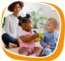 infants with woman