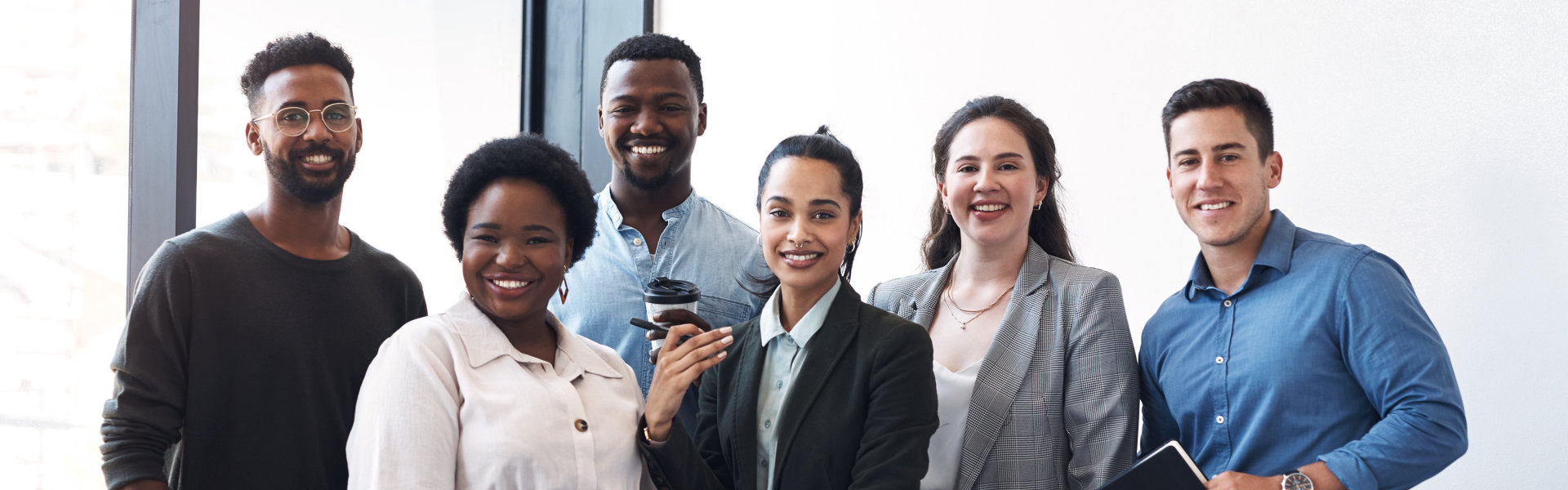 group of people smiling
