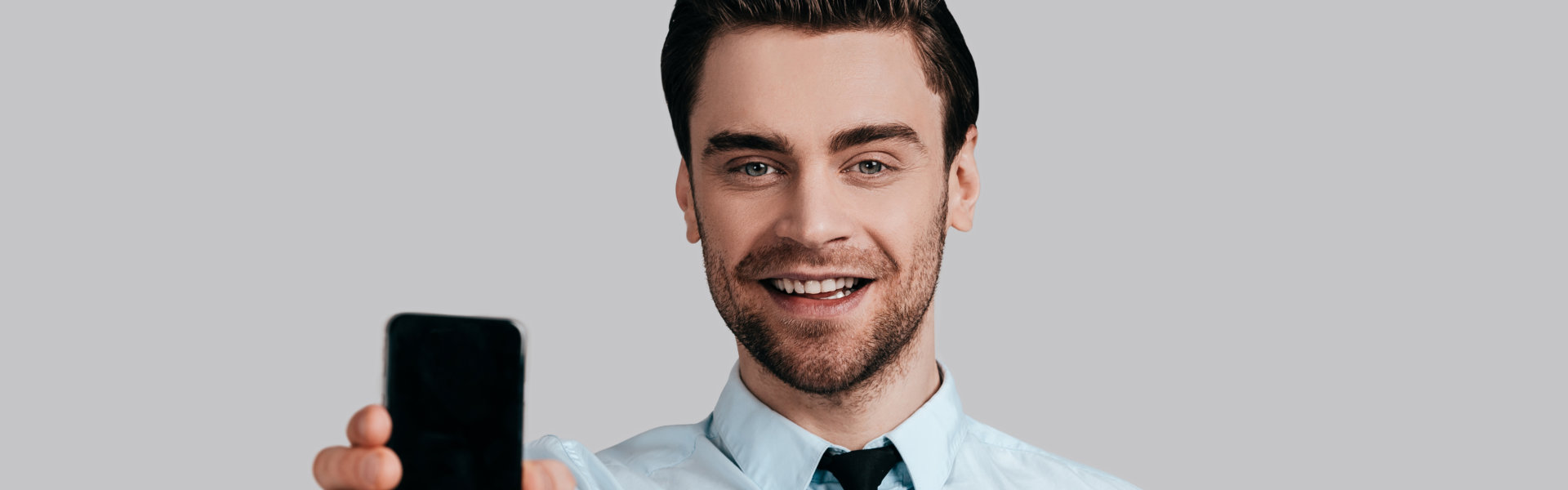 man holding a phone