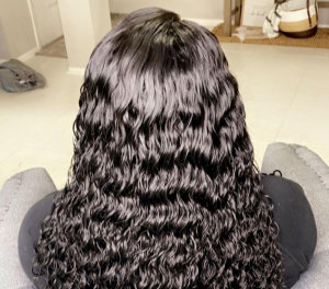beautiful woman braid hair